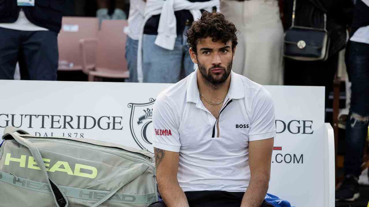 Berrettini ko foto LaPresse