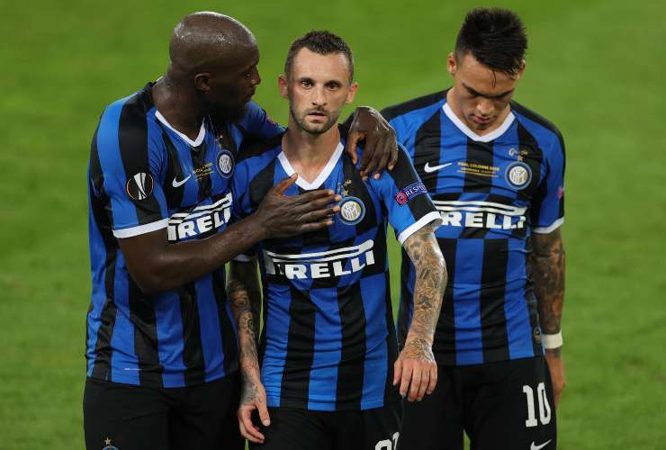 Marcelo Brozovic e Romelu Lukaku